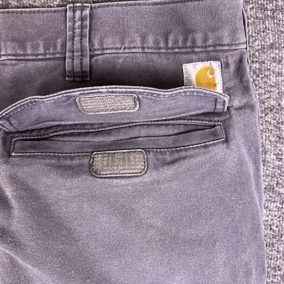 Carhartt Cargo Shorts Mens 42‎ Gray Hook & Loop Utility Relaxed 103542-Fit41x10 - Picture 10 of 11